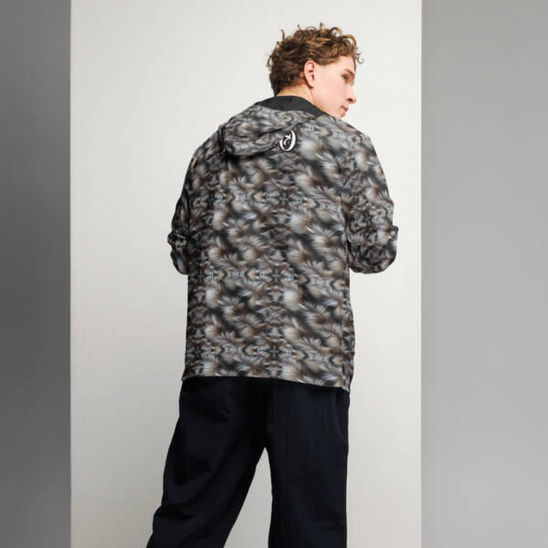 Wolf Hair Print Windbreaker - Image 3
