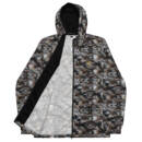 Wolf Hair Print Windbreaker