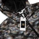 Wolf Hair Print Windbreaker