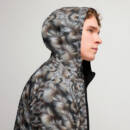 Wolf Hair Print Windbreaker